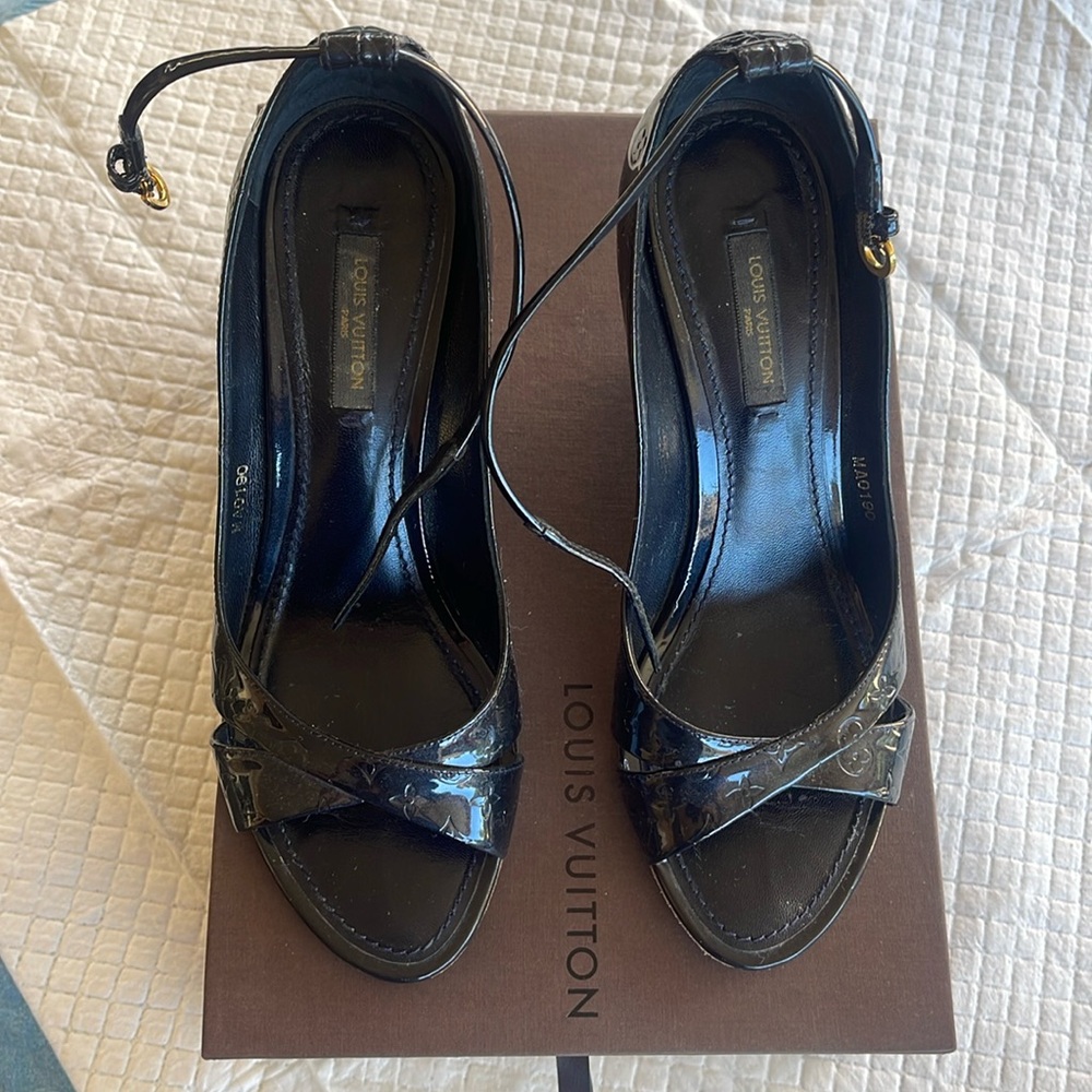 Louis Vuitton platforms blue